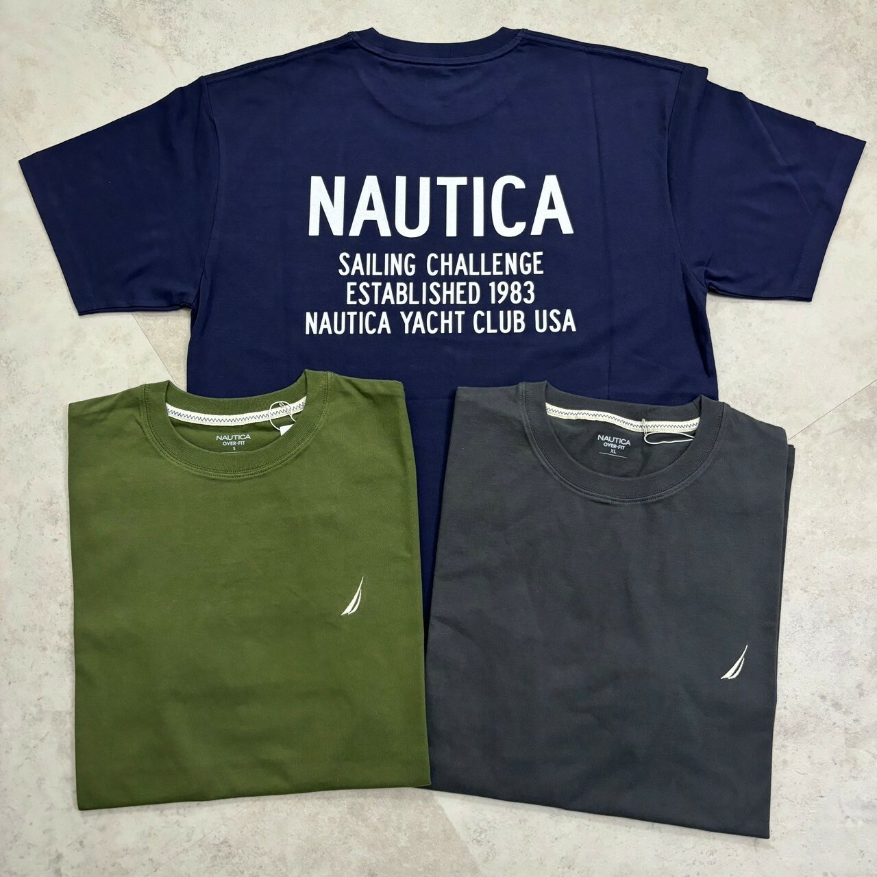 Nautica  Sailing Yacht Club 背圖標語短Tee NTS3864