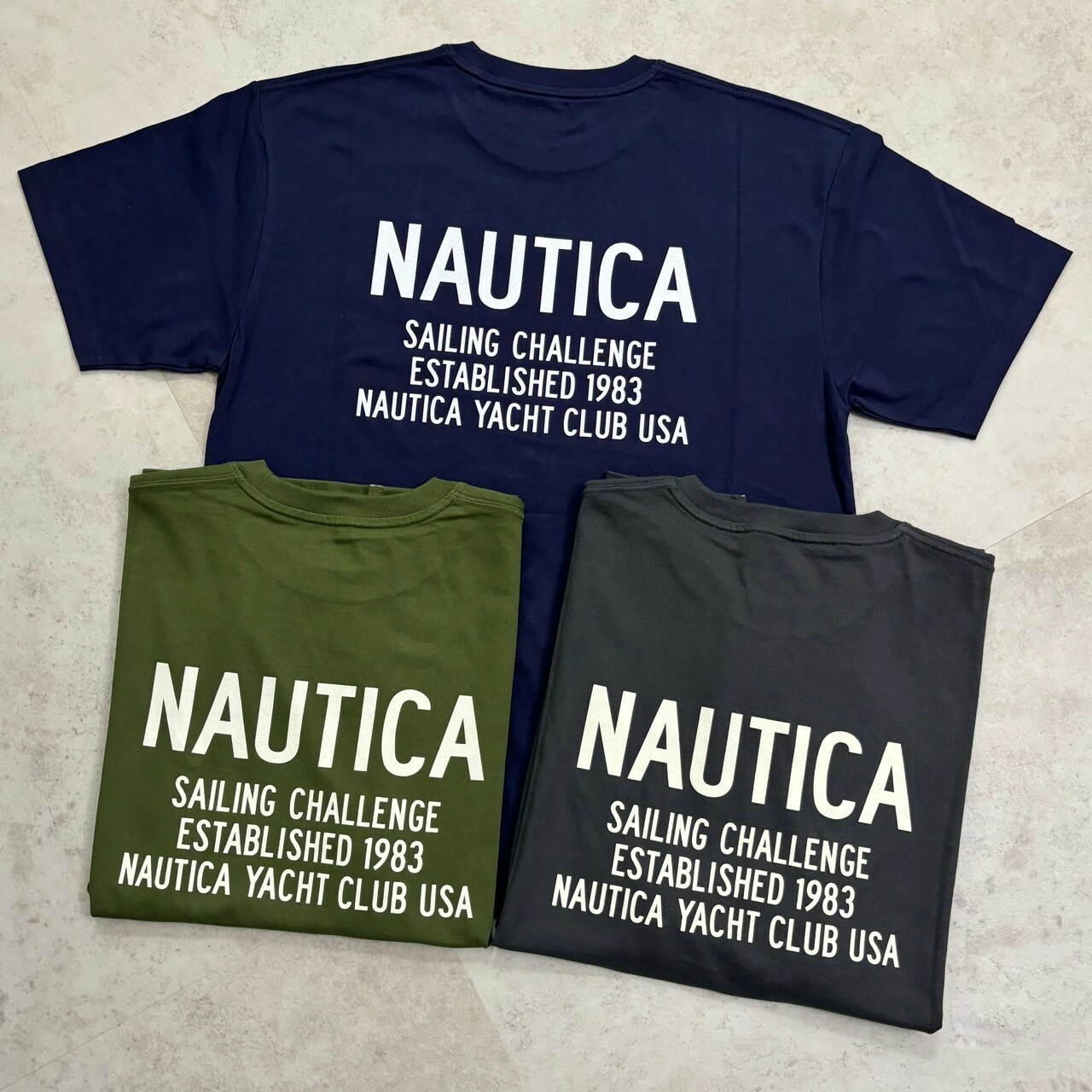 Nautica  Sailing Yacht Club 背圖標語短Tee NTS3864