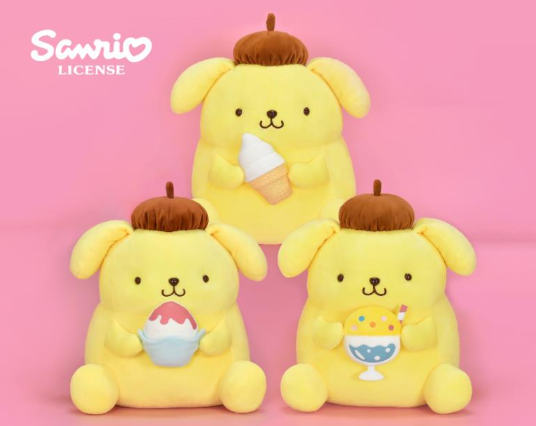 [絨毛公仔系列] 3吋, 11吋 布丁狗刨冰系列