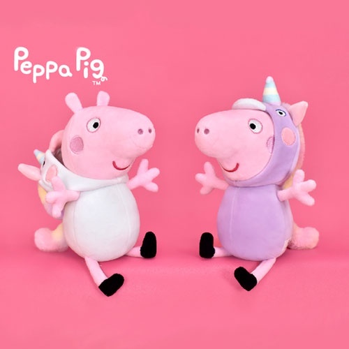 [絨毛公仔系列]  粉紅豬小妹佩佩獨角獸裝 6吋