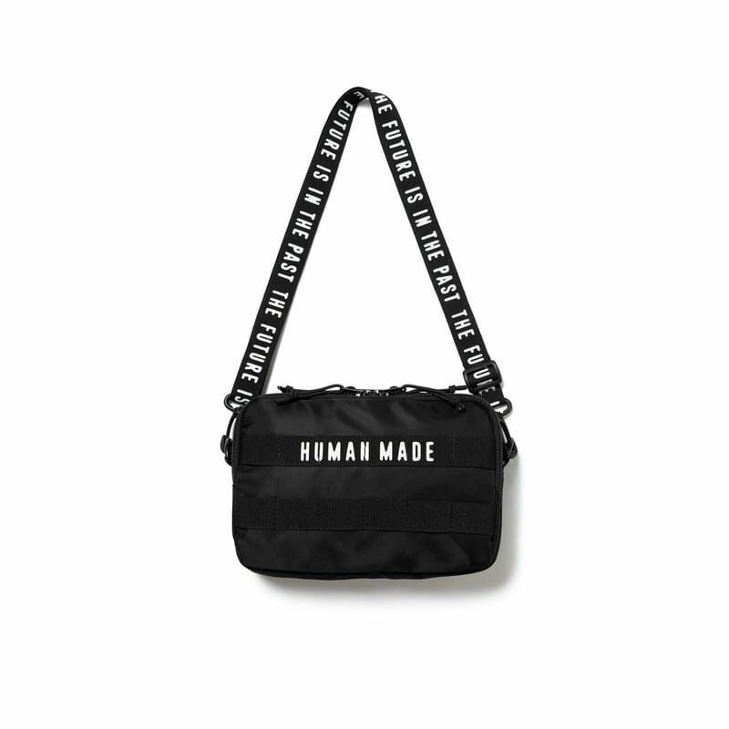 -(B024)-HUMAN MADE MILITARY POUCH SMALL 尼龍 小包 黑色-HM27GD101