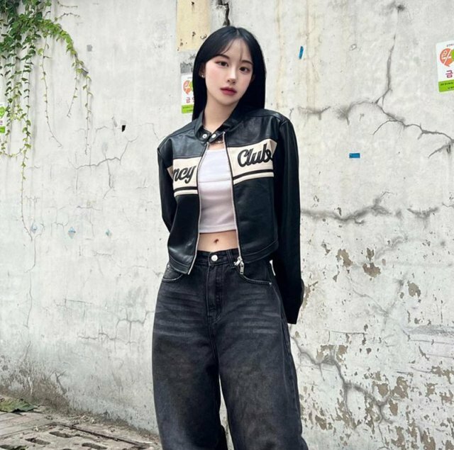 NASTY FANCY CLUB BIKE CROP レザージャケット A'GEM/9 × .kom『 FANCY CLUB/ファンシークラブ』BIKE CROP