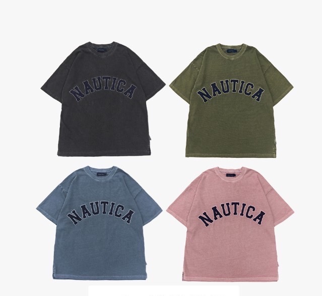 ★韓国の人気★【NAUTICA】★ARCH PIGMENT TEE 360★Tシャ.ツ★ ☆韓国の人気☆【NAUTICA】☆ARCH PIGMENT TEE 360☆Tシャ.ツ