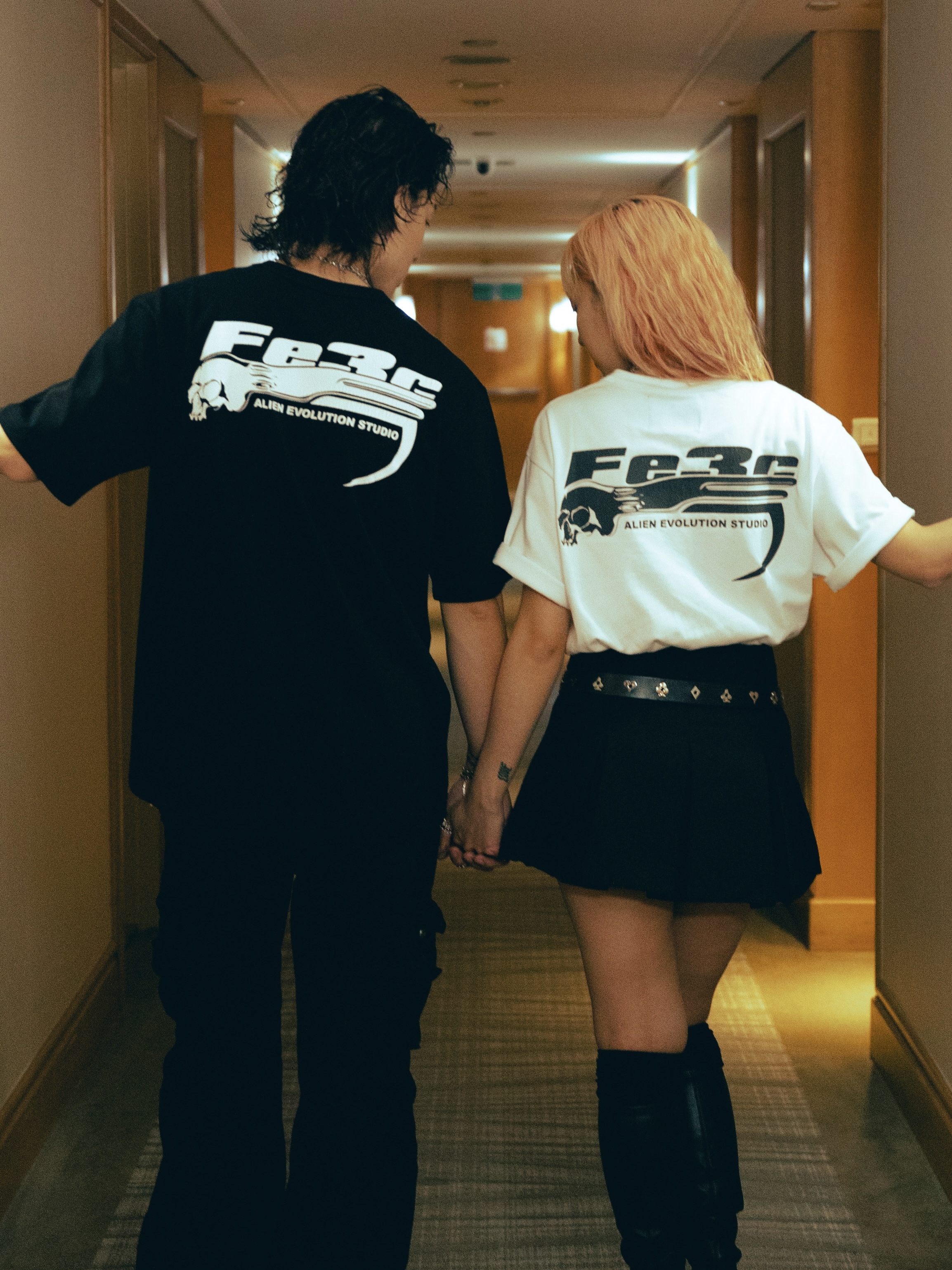 【現貨】AES x Fe3c Skull & F Stripped Tee 聯名 短袖 短Tee