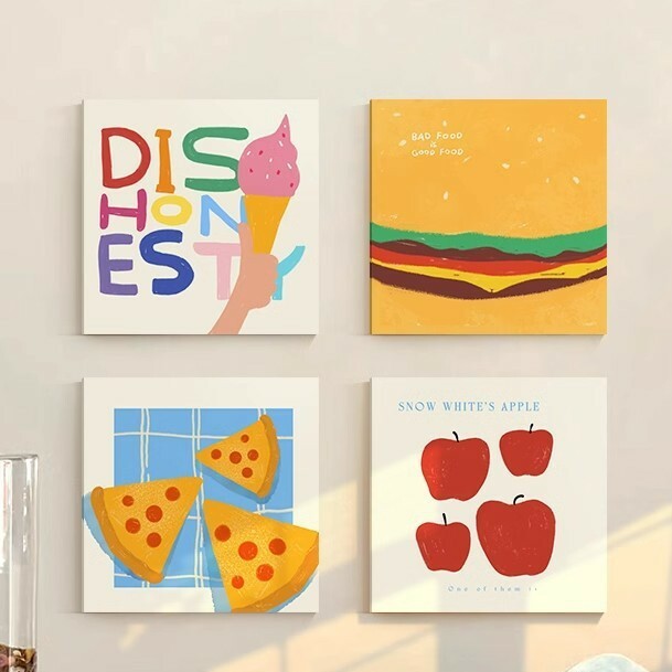 《4266》ins風多巴胺色系裝飾掛畫