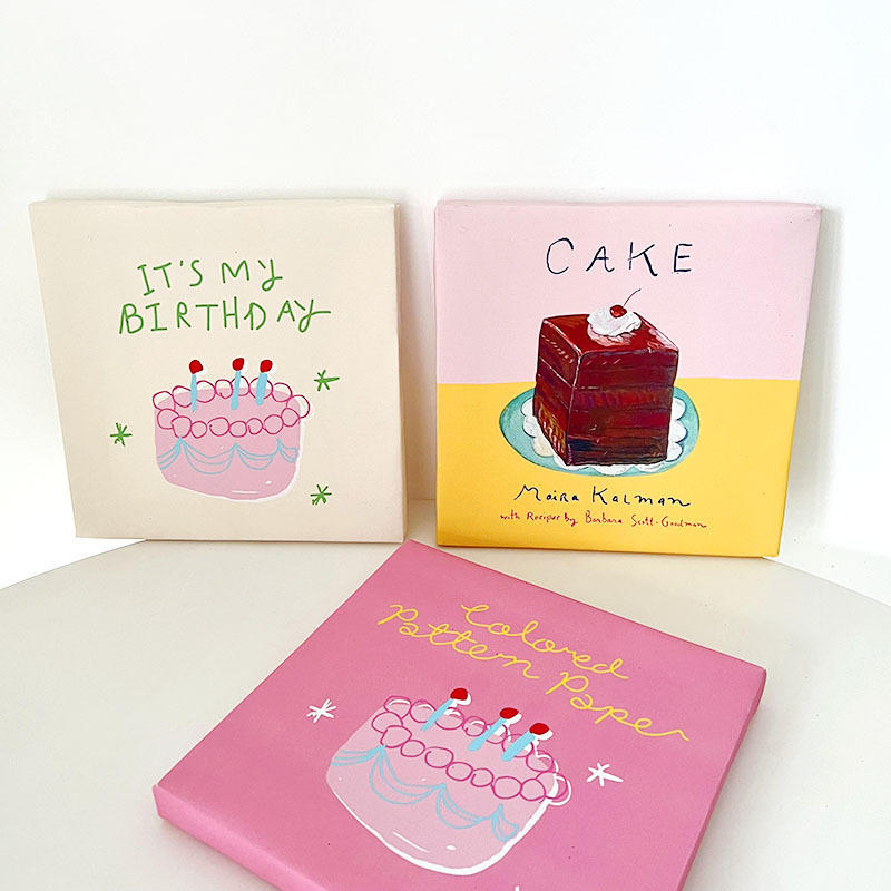 《4267》韓國ins風生日蛋糕裝飾掛畫