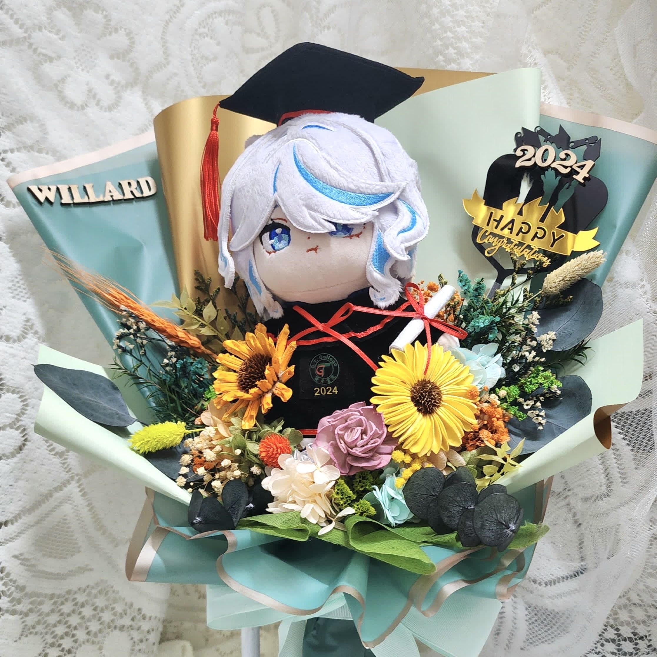 畢業花束 (GM29) *卡通公仔由客人提供