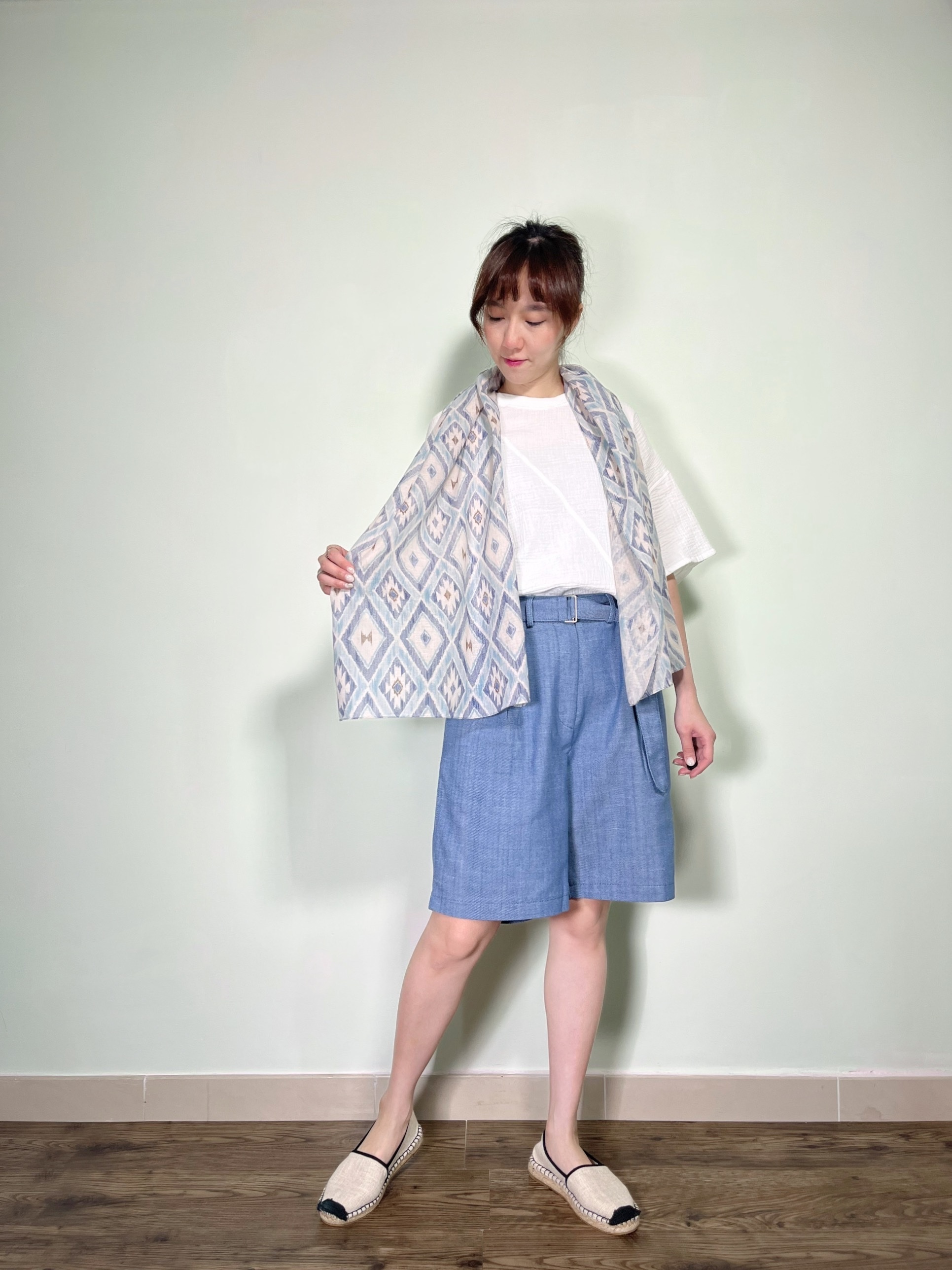 🌱靚圖案防曬薄紗巾