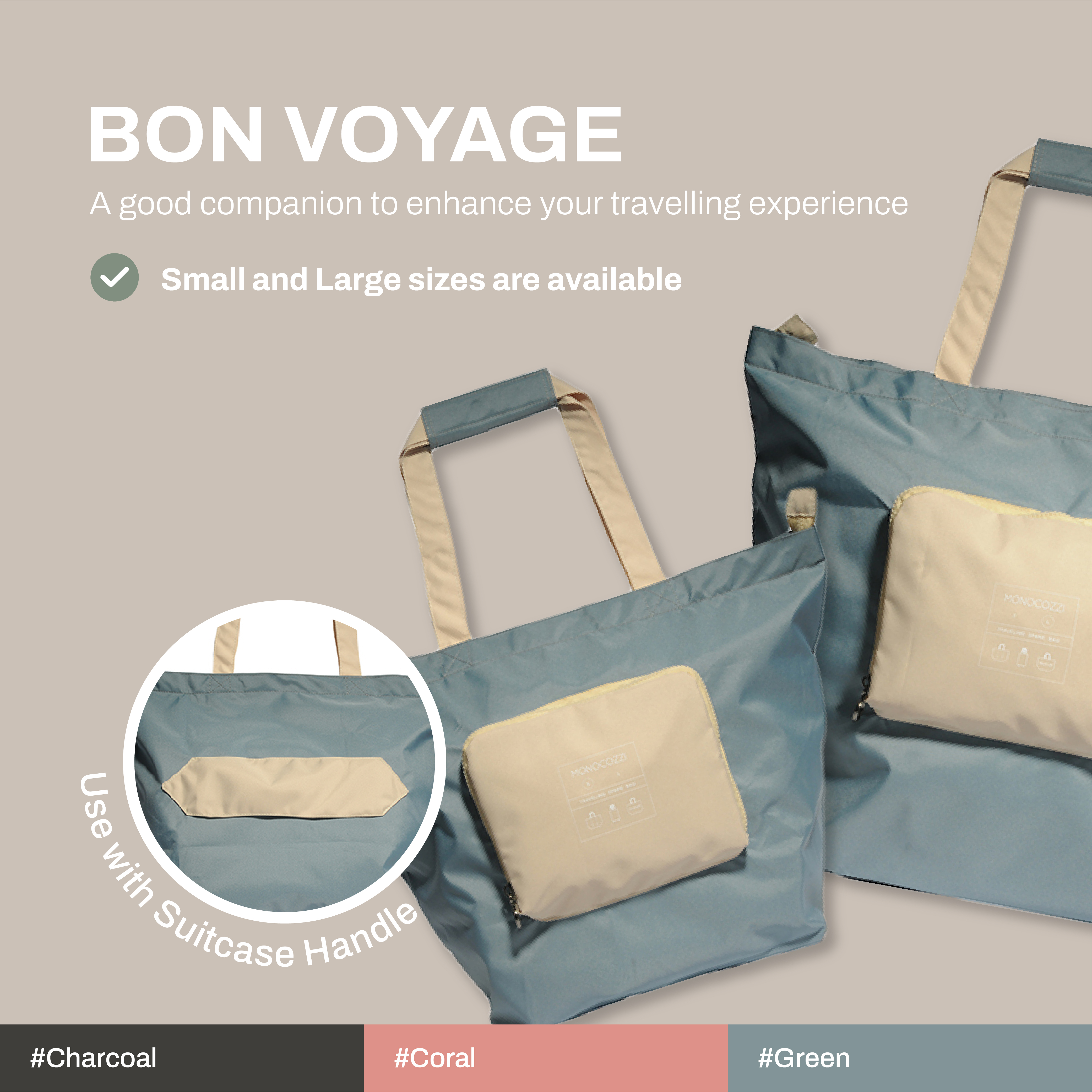 Bon Voyage | Traveler Foldable Spare Bag (Small) - G