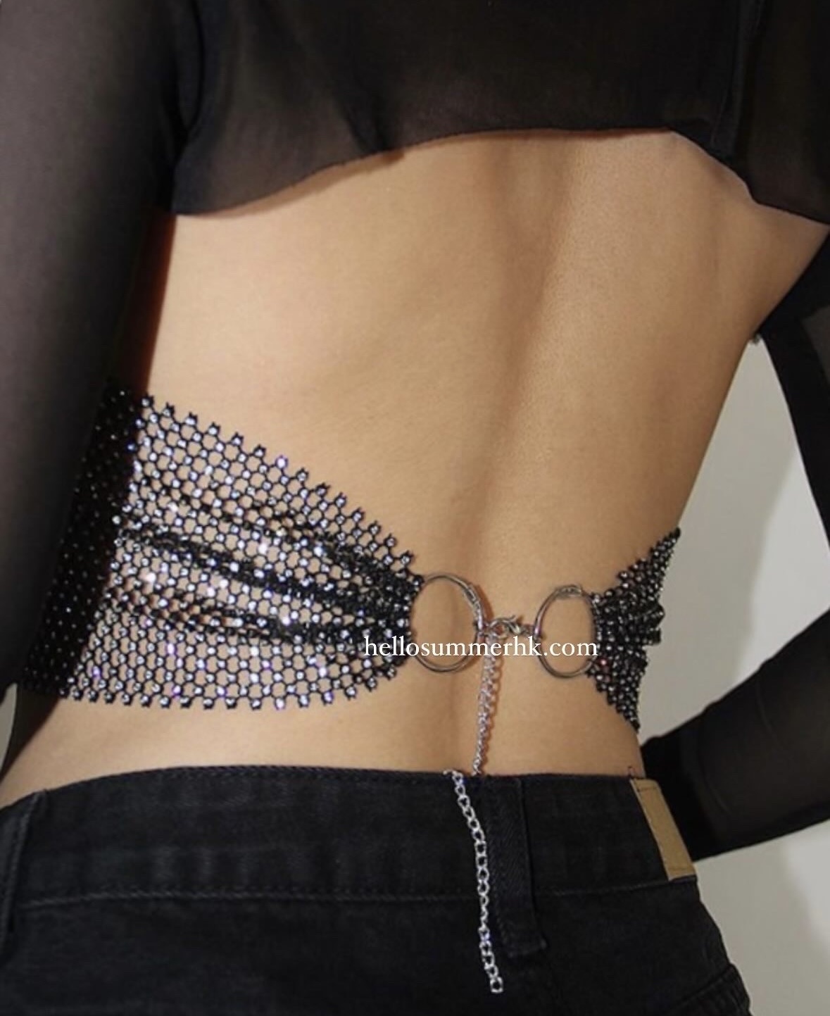 EDM001 Bling Bling 閃鑽掛頸背心  Party Top