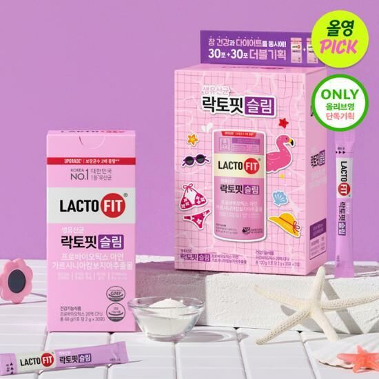 《Olive Young連線》LACTO-FIT Probiotics Slim 30 Sticks Double Pack (30-day supply)