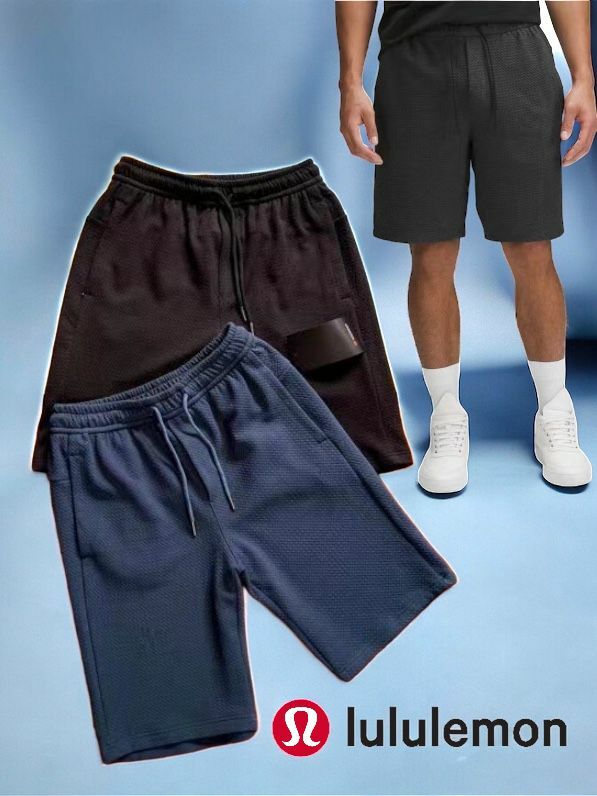 lululemon🍋LM7BDQS Textured 男士雙面針織棉混紡短褲