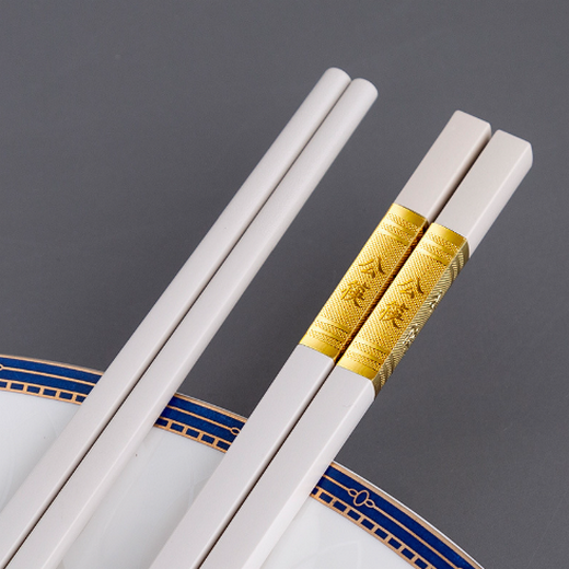 爆款耐消毒加長合金筷子（白色1雙）