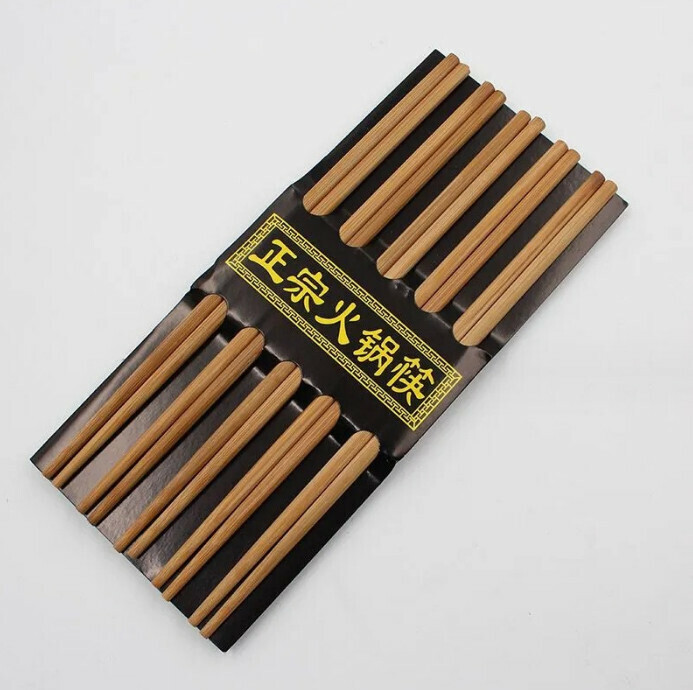 爆款【5雙】竹木筷子（24cm火鍋筷）