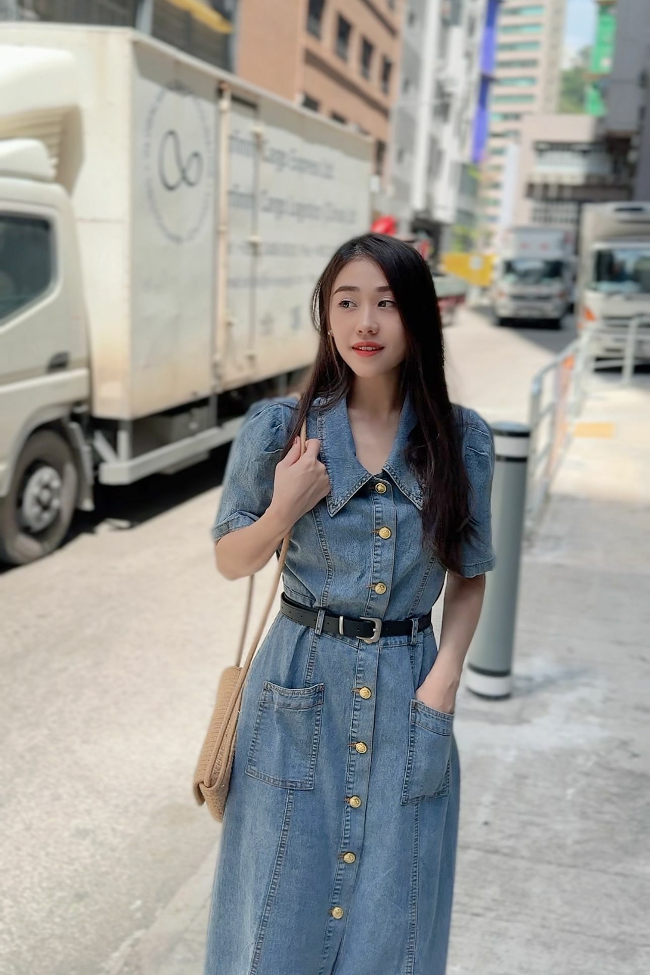 OP#6087 🤍afternoontea 版牛仔裙