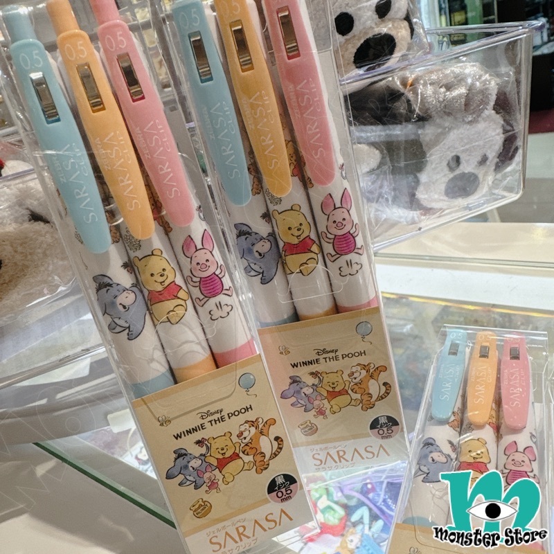 小熊維尼豬仔跳跳虎依唷原子筆 (3入)