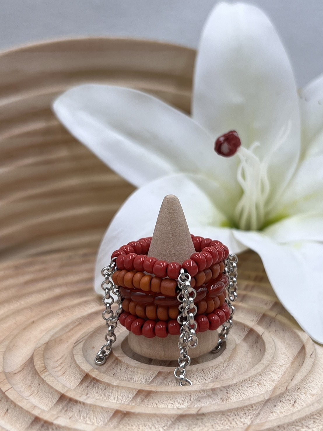 No.3傳統串珠戒指戒圍7cm