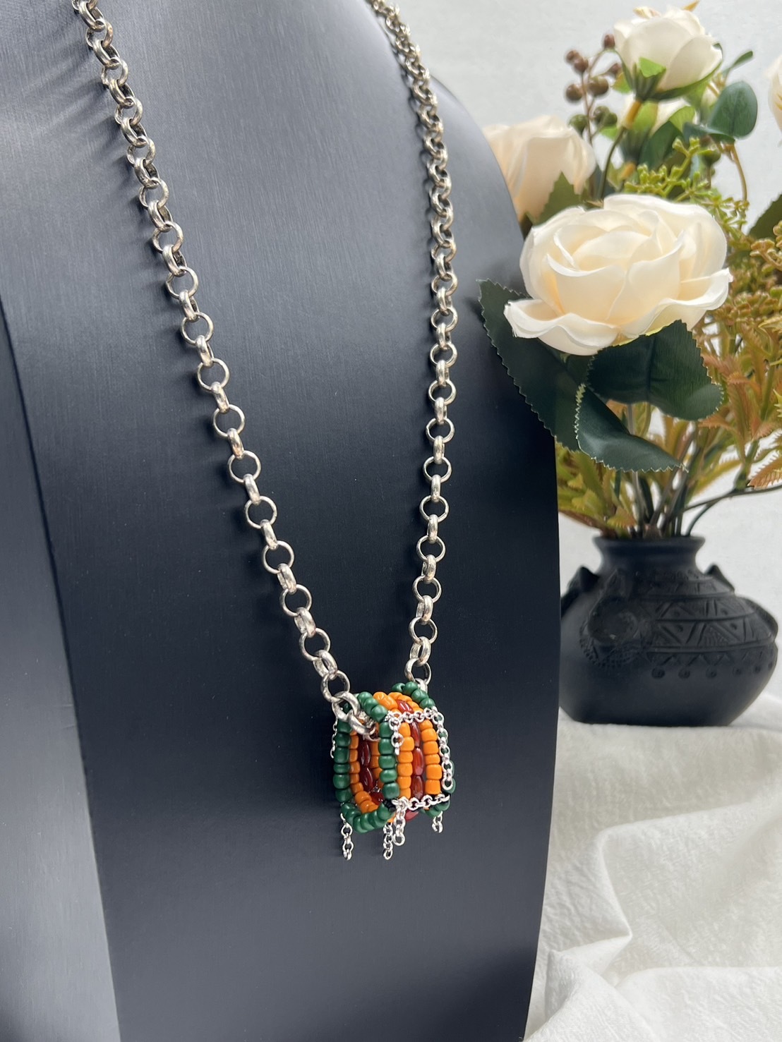 No.5傳統串珠戒指戒圍7cm