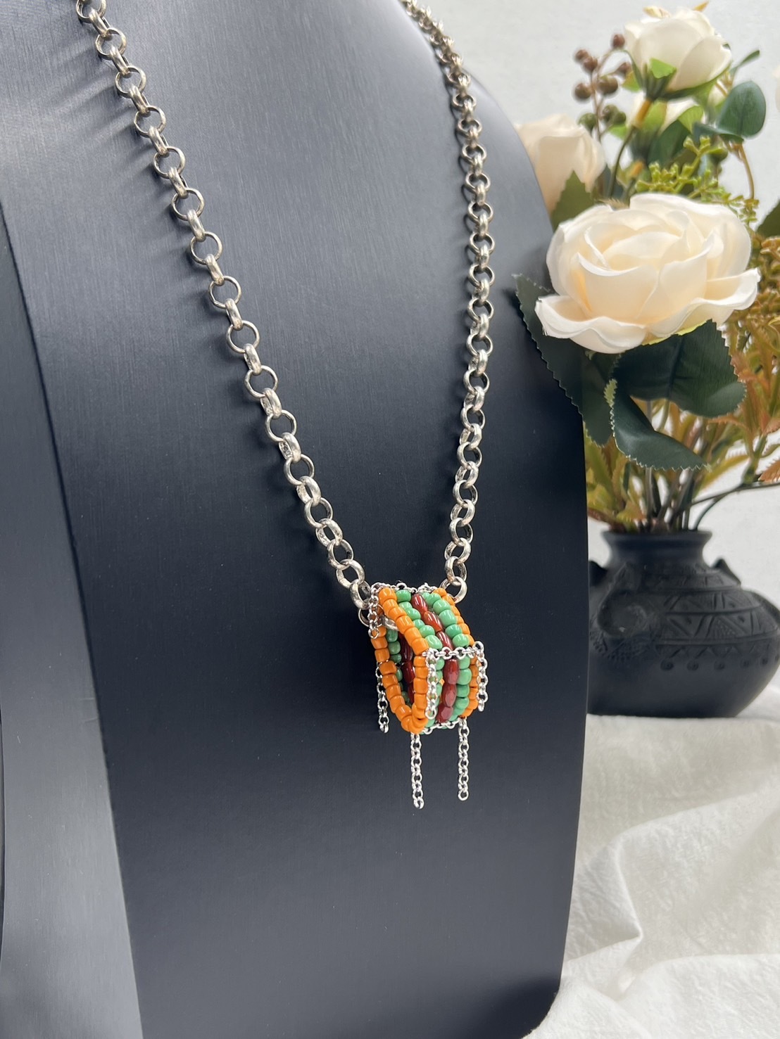 No.11傳統串珠戒指戒圍7cm