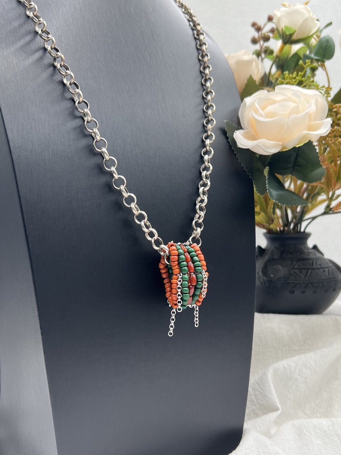 No.12傳統串珠戒指戒圍7cm