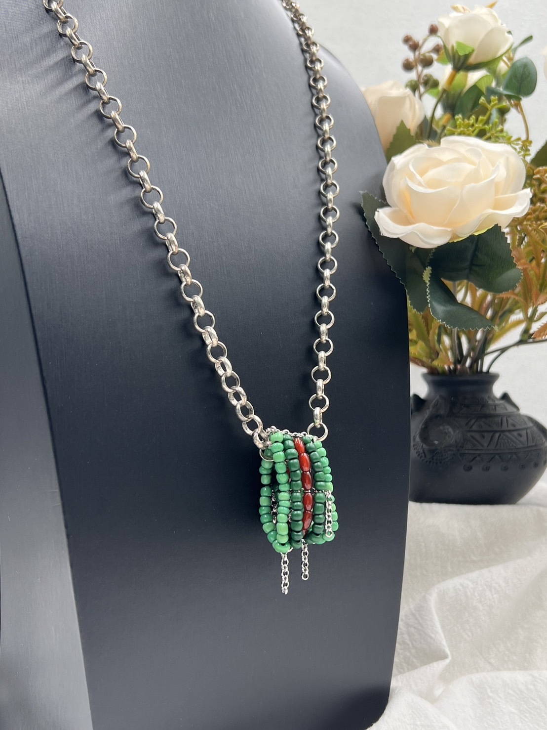 No.13傳統串珠戒指戒圍7cm