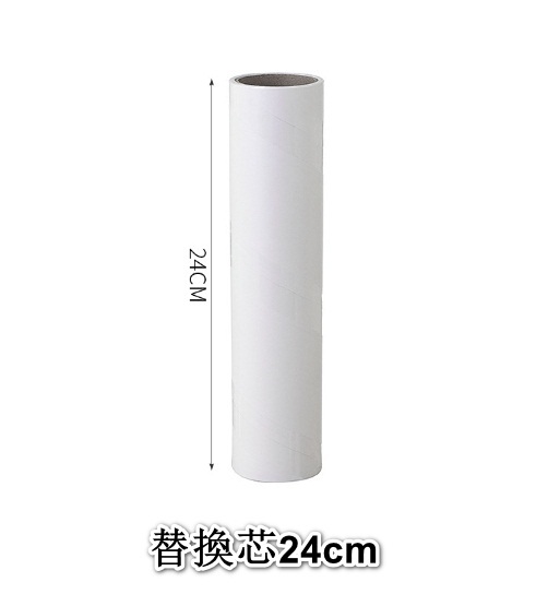 新款加寬除塵轆及貼紙套裝,可撕式粘毛器,滾筒粘塵紙,便攜式衣物除塵轆（闊度24cm - 除塵轆x1,除塵紙x2卷）