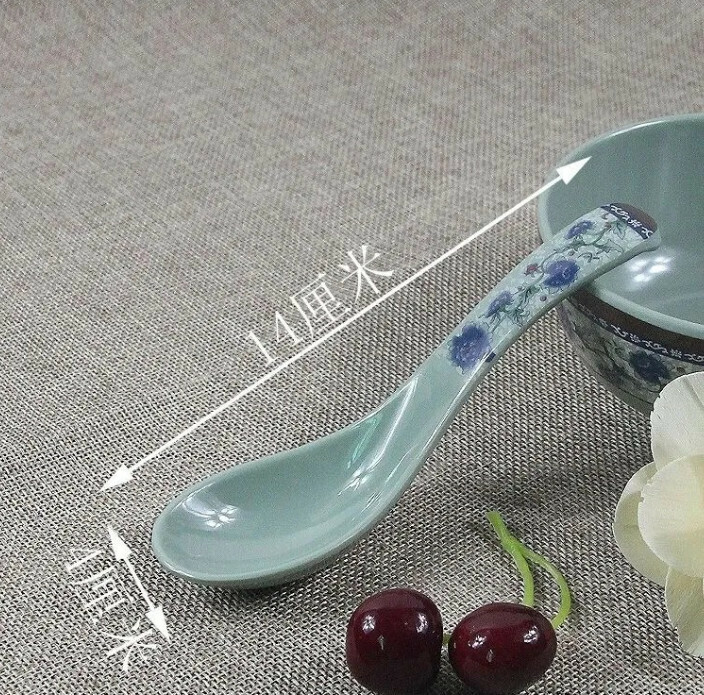 爆款仿瓷加厚匙羹（青花瓷勺子）