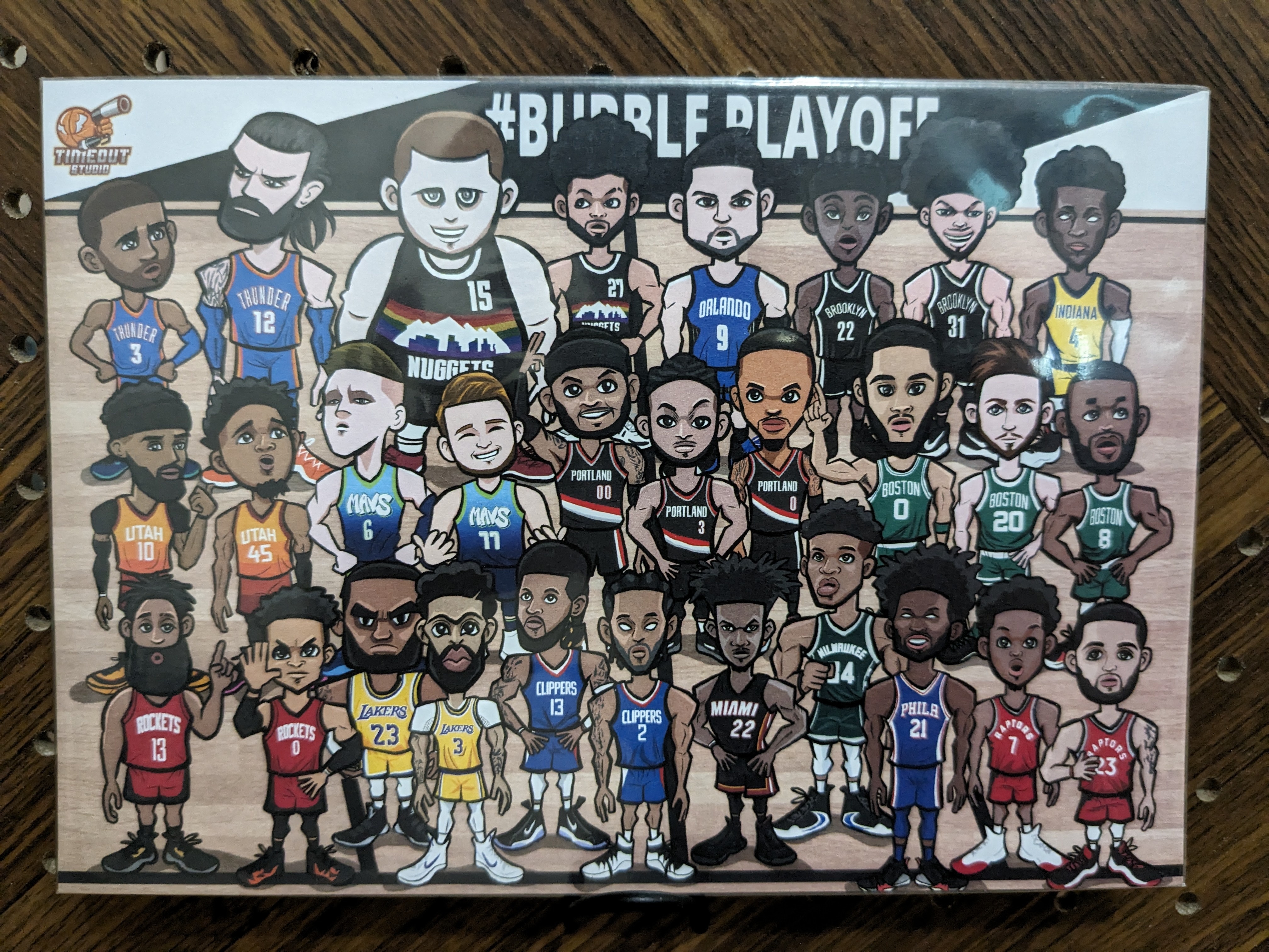 2020 bubble playoffs 明信片