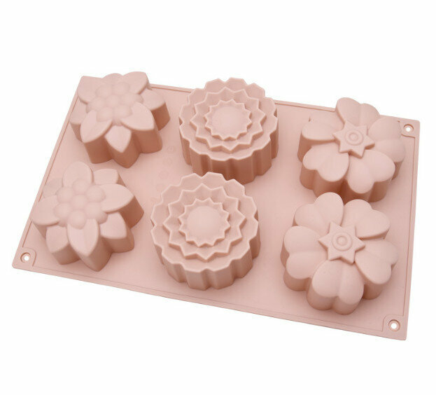 DIY High Temperature Silicone Cake Mould (6 cups/Nordic powder) 