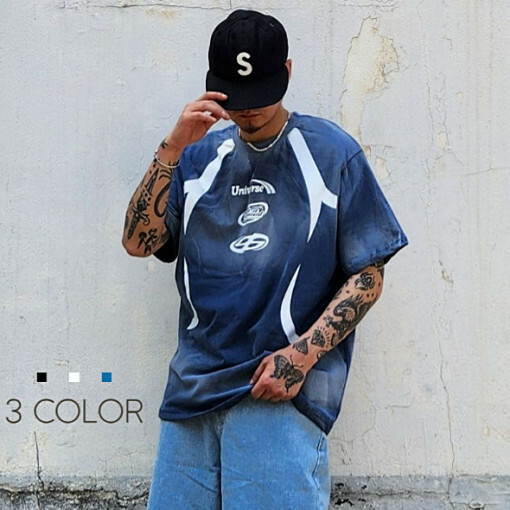 髒污水洗短袖T恤