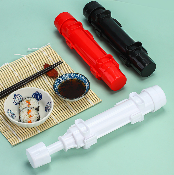 新款壽司飯團diy製作模具（白色+白卷簾【彩盒裝】）