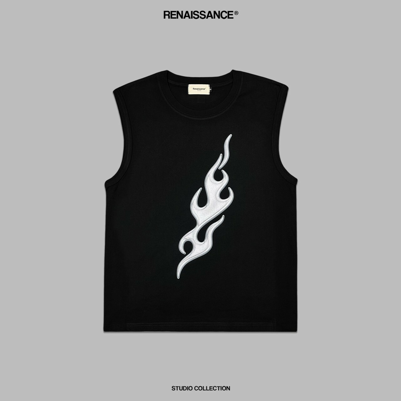 RENAISSANCE 質感金屬火焰 剪裁背心 ‘’ Metal Flame Tank Top ‘’