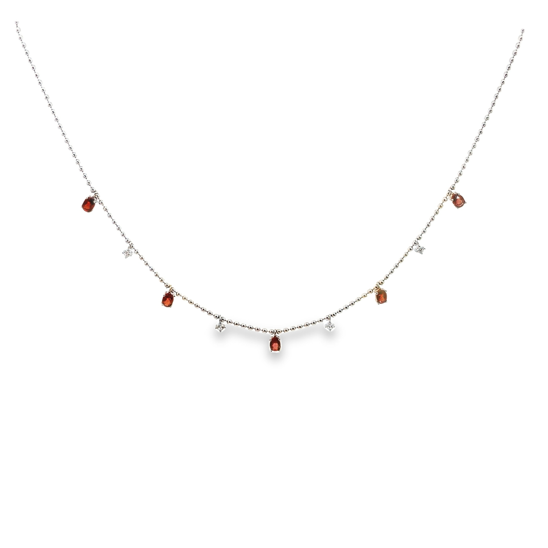 T143紅石榴石項鍊