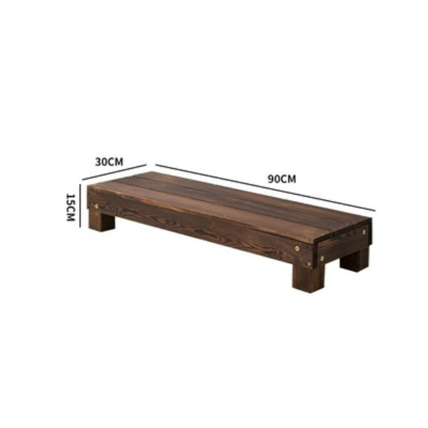 New fir solid wood furniture, outdoor furniture, flower stand, shoe changing stool [30x15x90cm]