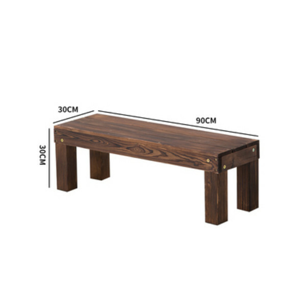 New fir solid wood furniture, outdoor furniture, flower stand, shoe changing stool [30x30x90cm]
