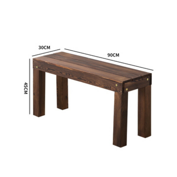 New fir solid wood furniture, outdoor furniture, flower stand, shoe changing stool [30x45x90cm]