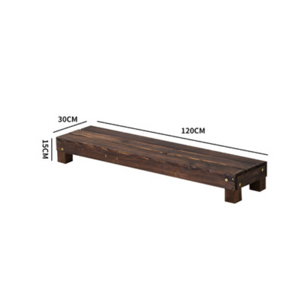 New fir solid wood furniture, outdoor furniture, flower stand, shoe changing stool [30x15x120cm]