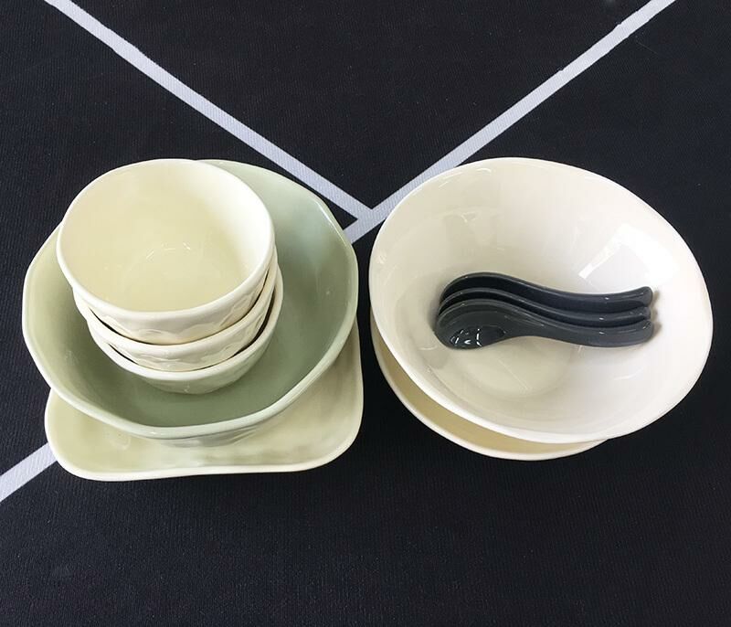 激抵【10件套】陶瓷碗碟 飯碗 麵碗 湯碗 西餐碗 復古飯碗) 