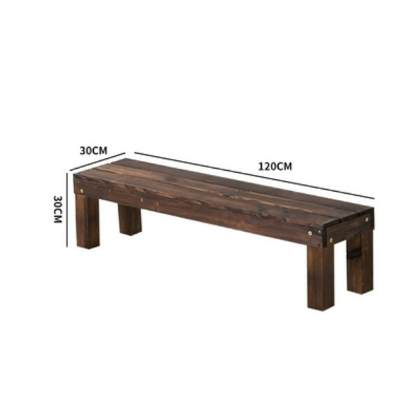 New fir solid wood furniture, outdoor furniture, flower stand, shoe changing stool [30x30x120cm]