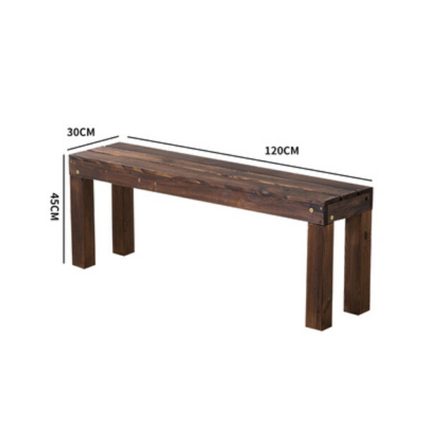 New fir solid wood furniture, outdoor furniture, flower stand, shoe changing stool [30x45x120cm]