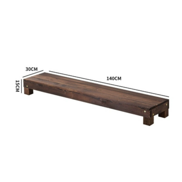 New fir solid wood furniture, outdoor furniture, flower stand, shoe changing stool [30x15x140cm]