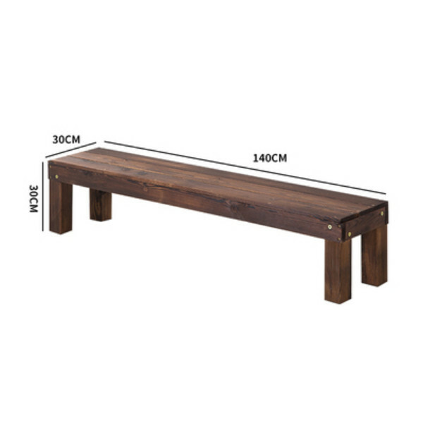 New fir solid wood furniture, outdoor furniture, flower stand, shoe changing stool [30x30x140cm]