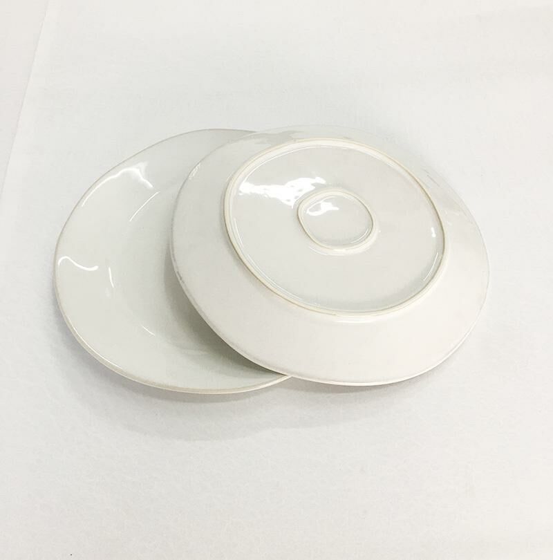【2 pieces】Round ceramic plate, home dinner plate, ceramic plate (butterfly size, about 27.5cm)