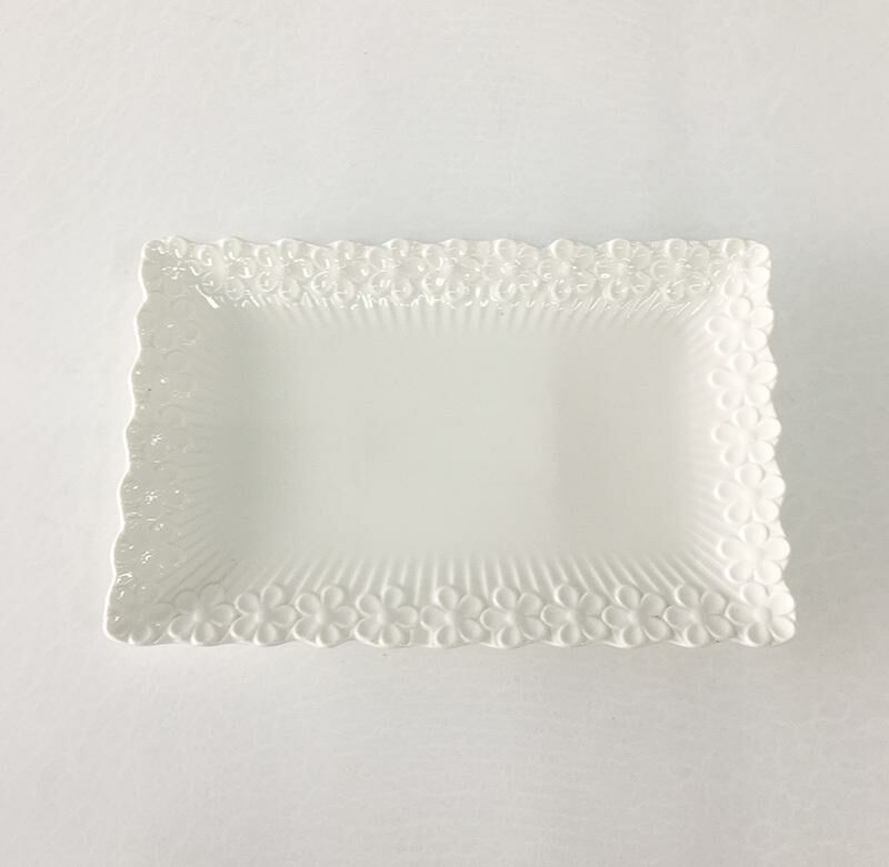 Ceramic Plate, Home Dining Plate, Ceramic Plate (Butterfly, about 30.5cm long * 20.5cm wide)