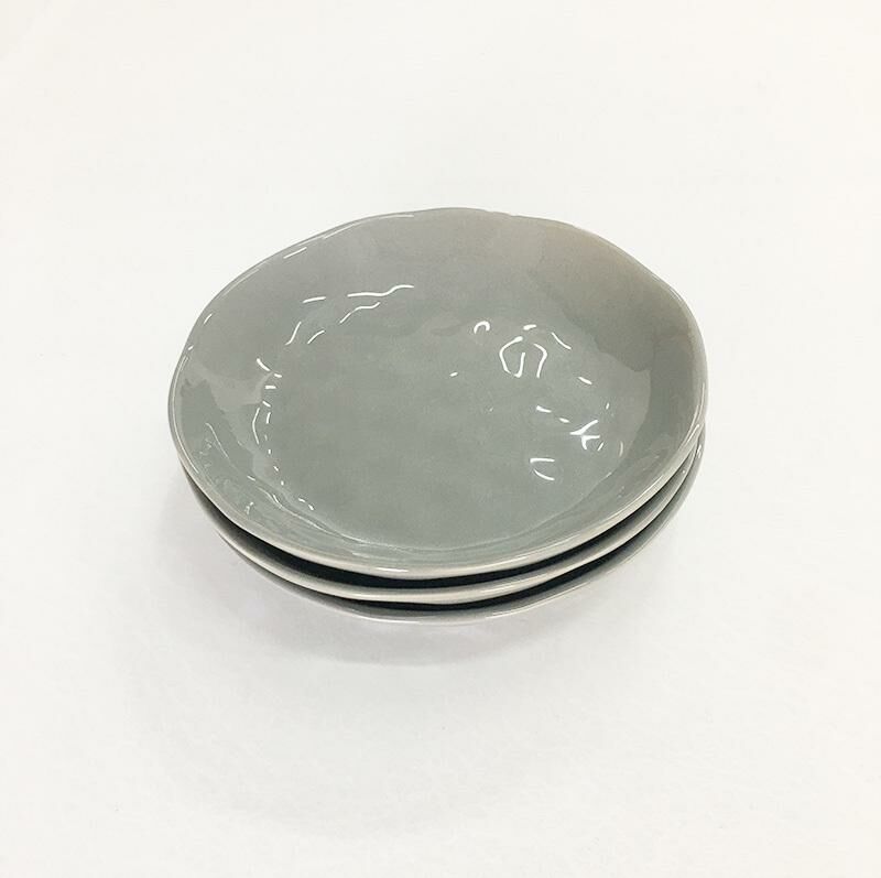【3 pieces】Ceramic plate, home dinner plate, ceramic plate (butterfly width about 20cm)
