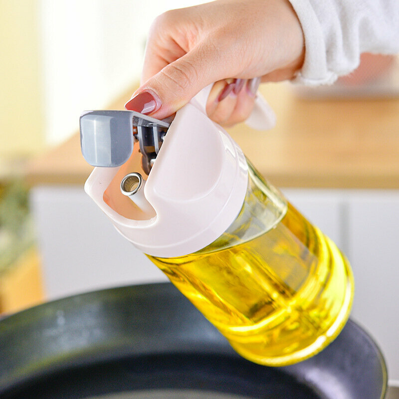 新款【630ML/白色】玻璃油壺 調味料瓶 油醋瓶 油罐壺 