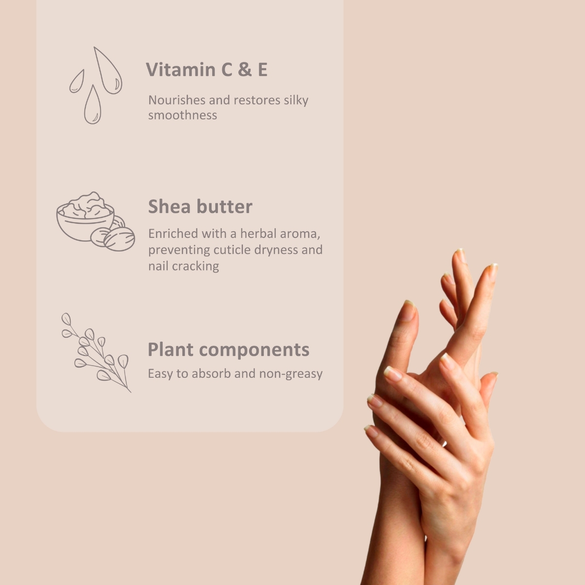 Nontre - 天然護手霜，佛手柑與迷迭香，30 毫升