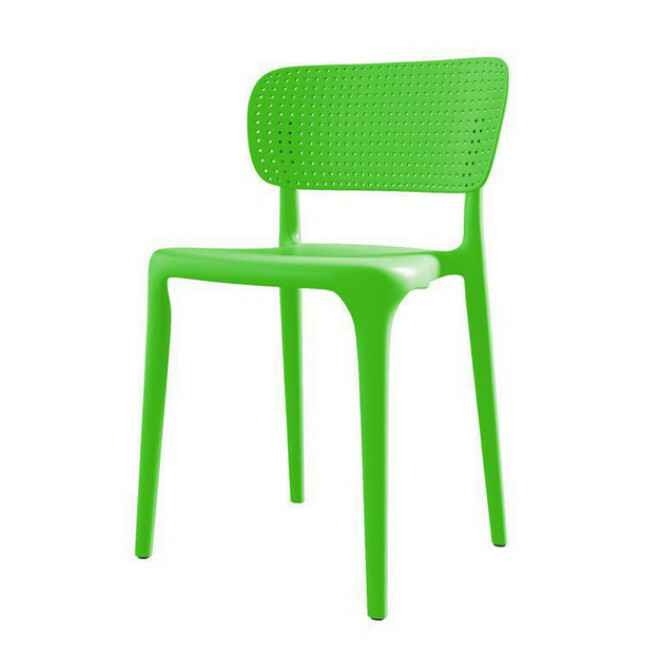 Hot Selling Dining Chair Plastic Chair Simple Modern Free Comfort Chair (Green)