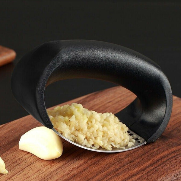 Stainless steel garlic press