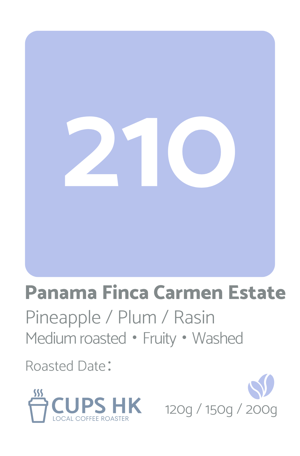 210 : Panama Finca Carmen Estate Caturra 巴拿馬瓦肯山谷卡門莊園卡杜拉水洗咖啡豆